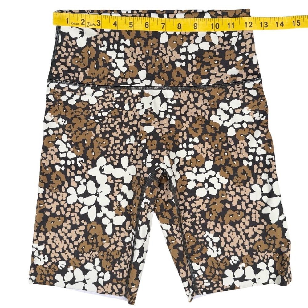 Offline by Aerie Goals Bike Shorts High Rise 9 In Brown Floral Medium - Picture 3 of 7